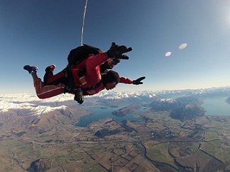 Will Chapman skydiving